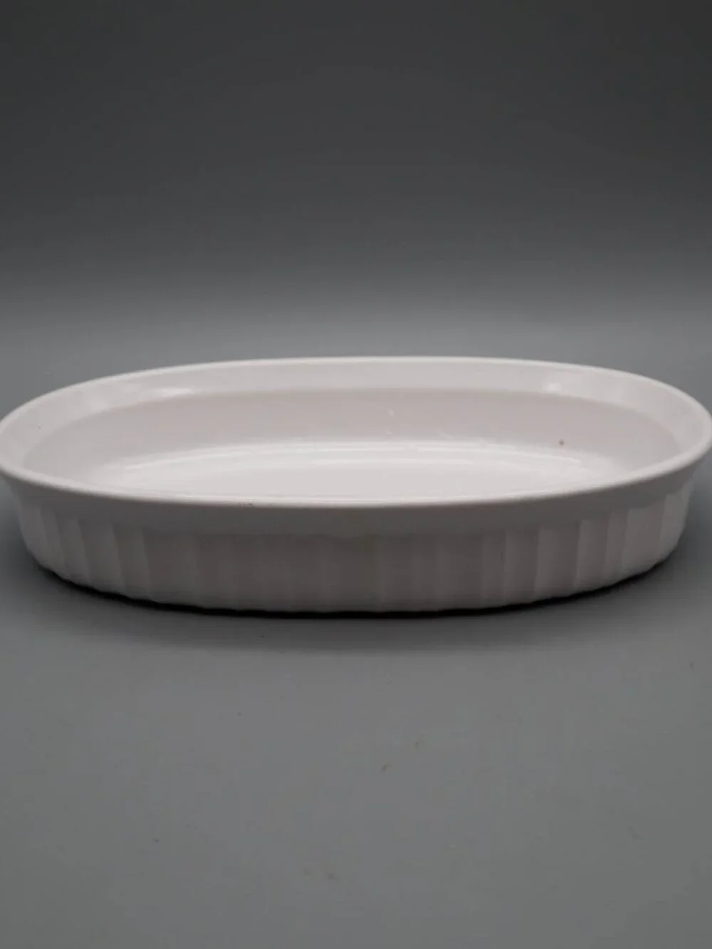Lot of 2 Corning Ware French White Oval Casserole Set Baking Dish F-15-B F-23-B
